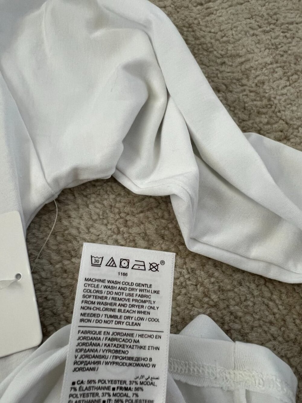 NWT Athleta With Ease 2.0 Long Sleeve White Top S - Picture 10 of 10